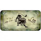 Leo Zodiac Novelty Metal License Plate 6" x 3" (BP)