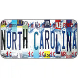 North Carolina Strip Art Novelty Metal License Plate Tag 6" x 3" Bicycle (BP)