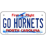 Hornets Fan Novelty Metal License Plate Tag 6" x 3" Bicycle (BP)