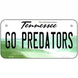 Go Predators Novelty Metal License Plate Tag 6" x 3" Bicycle (BP)