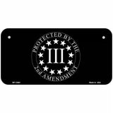 Protected by 2nd Amendment Novelty Metal License Plate Tag 6" x 3" (BP)