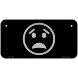 Worried Black Novelty Metal License Plate Tag 6" x 3" Bicycle (BP)