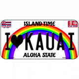 I Heart Kauai Novelty Metal License Plate Tag 6" x 3" (BP)