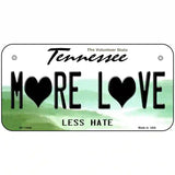 More Love Novelty Metal License Plate Tag 6" x 3" Bicycle (BP)