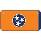 Tennessee Flag Orange Novelty Metal License Plate Tag 6" x 3" Bicycle (BP)