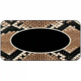 Snake With Black Center Oval Metal Novelty License Plate 6" x 3" (BP)