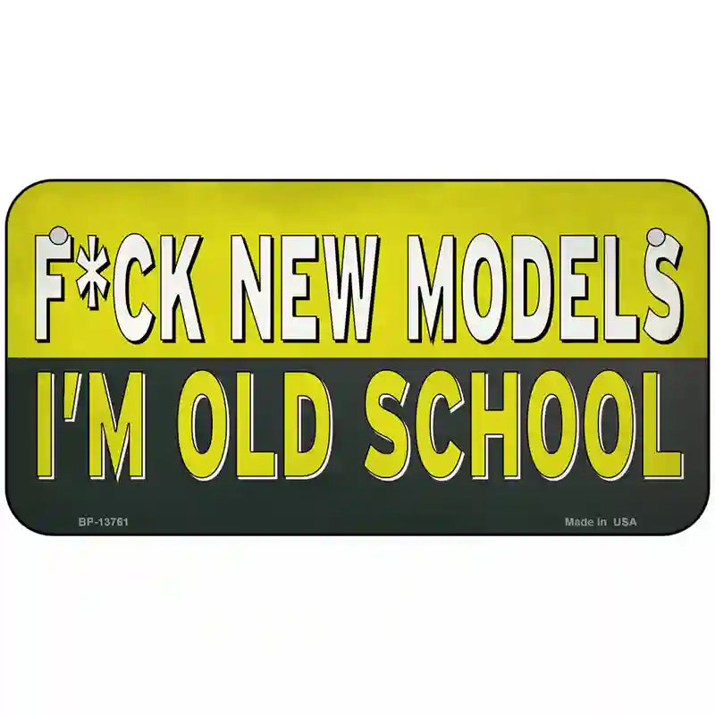 Im Old School Novelty Metal License Plate Tag 6" x 3" Bicycle (BP)