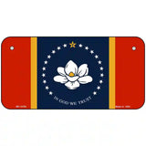 Mississippi Flag Novelty Metal License Plate Tag 6" x 3" (BP)