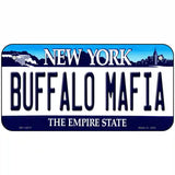 Buffalo Mafia New York Novelty Metal License Plate Tag 6" x 3" Bicycle (BP)