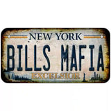 Bills Mafia New York Rusty Novelty Metal License Plate Tag 6" x 3" Bicycle (BP)