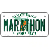 Marathon Florida Novelty Metal License Plate Tag 6" x 3" Bicycle (BP)