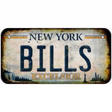Bills Excelsior New York Rusty Novelty Metal License Plate Tag 6" x 3" Bicycle (BP)
