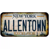 Allentown Excelsior New York Rusty Novelty Metal License Plate Tag 6" x 3" Bicycle (BP)