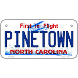 Pinetown North Carolina Novelty Metal License Plate Tag 6" x 3" Bicycle (BP)