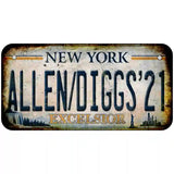 Allen Diggs 21 NY Excelsior Rusty Novelty Metal License Plate Tag 6" x 3" Bicycle (BP)