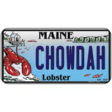 Chowdah Maine Lobster Novelty Metal License Plate 6" x 3" (BP)