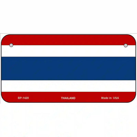 Thailand Flag Metal Novelty License Plate 6" x 3" (BP)