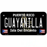 Guayanilla Puerto Rico Black Novelty Metal License Plate 6" x 3" (BP)