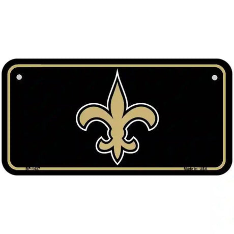 Fleur de lis Metal Novelty License Plate 6" x 3" (BP)