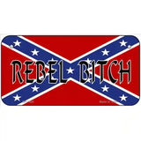Rebel Bitch Metal Novelty License Plate 6" x 3" (BP)