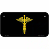 Caduceus Metal Novelty License Plate 6" x 3" (BP)