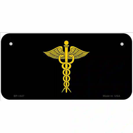 Caduceus Metal Novelty License Plate 6" x 3" (BP)