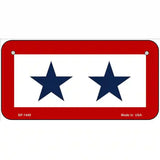Blue Star Two Metal Novelty License Plate 6" x 3" (BP)