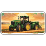 Tractor Sunset Novelty Metal License Plate LP-14508