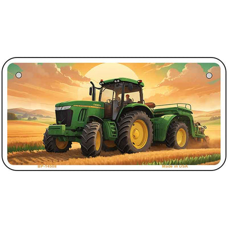 Tractor Sunset Novelty Metal License Plate LP-14508