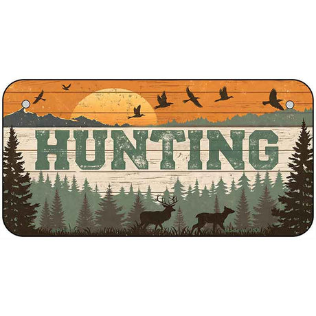 Hunting Sunset Novelty Metal License Plate LP-14511