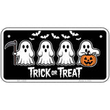 Trick or Treat Ghosts Novelty Metal License Plate LP-14528