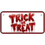 Trick or Treat Bloody Novelty Metal License Plate LP-14535