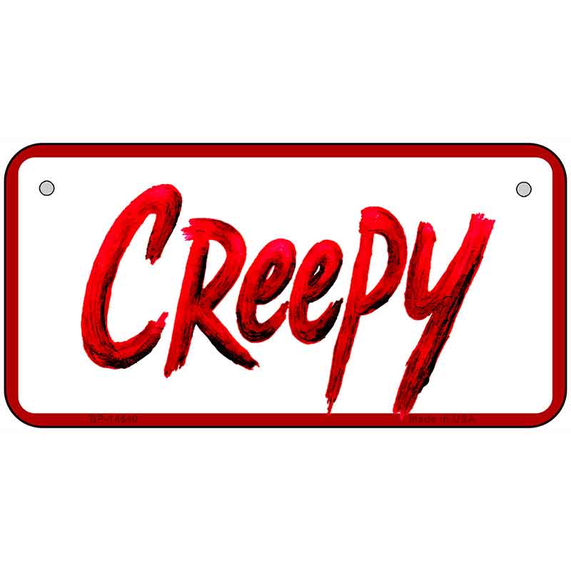 Creepy Novelty Metal License Plate LP-14540
