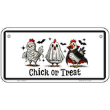 Chick or Treat Novelty Metal License Plate LP-14541