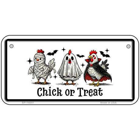 Chick or Treat Novelty Metal License Plate LP-14541