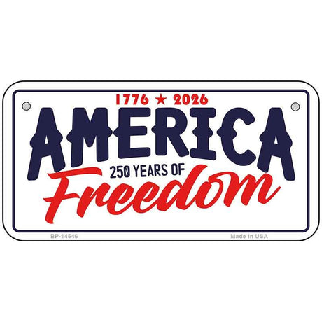 America 250 Years Novelty Metal License Plate LP-14546 6" x 3" Bicycle (BP)