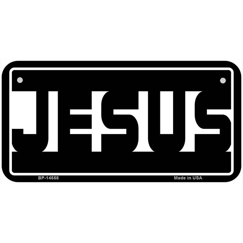 Jesus Hidden Novelty Metal License Plate LP-14558