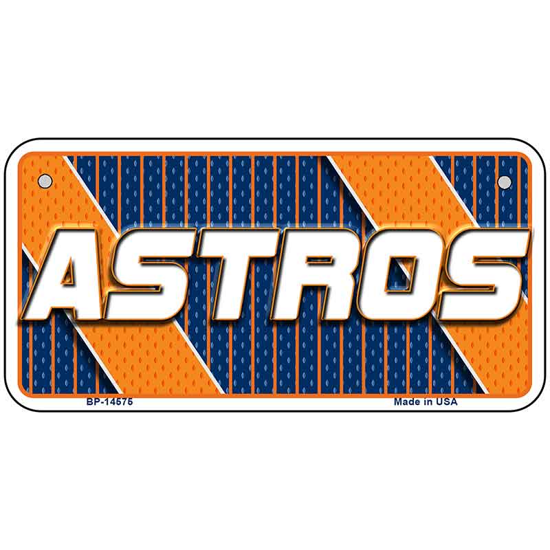 ASTROS Graphic Novelty Metal License Plate LP-14575