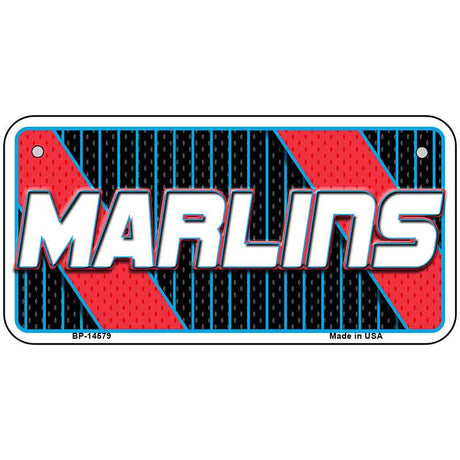 MARLINS Graphic Novelty Metal License Plate LP-14579
