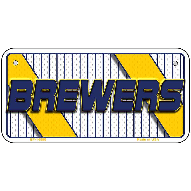 BREWERS Graphic Novelty Metal License Plate LP-14580