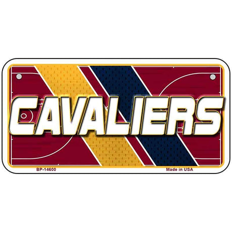 CAVALIERS Graphic Novelty Metal License Plate LP-14600 6" x 3" Bicycle (BP)