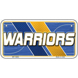 WARRIORS Graphic Novelty Metal License Plate LP-14604 6" x 3" Bicycle (BP)