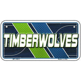 Timberwolves license plate with basketball court design