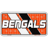 BENGALS Graphic Novelty Metal License Plate LP-14631 6" x 3" Bicycle (BP)