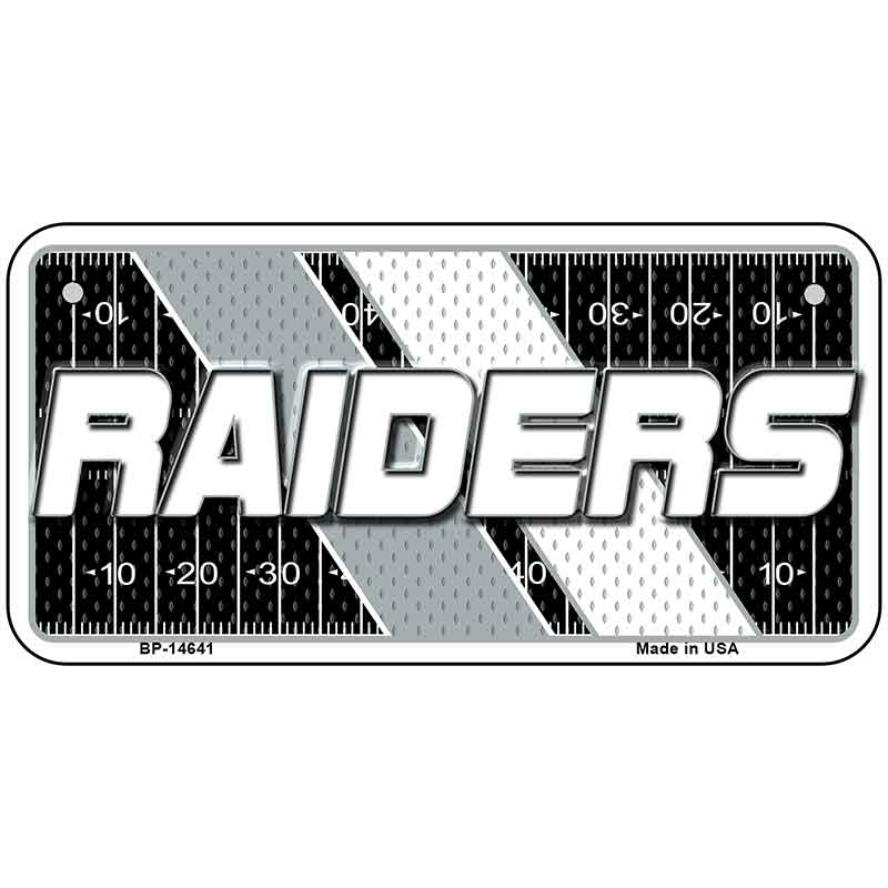 RAIDERS Graphic Novelty Metal License Plate LP-14641