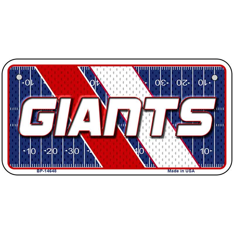 GIANTS Graphic Novelty Metal License Plate LP-14648