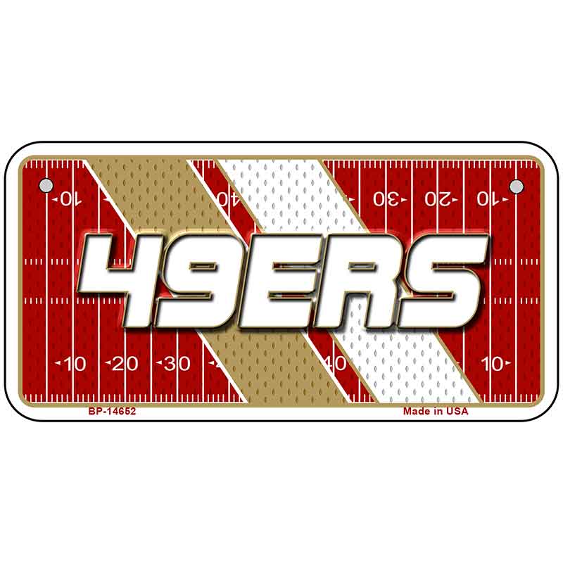 49ERS Graphic Novelty Metal License Plate LP-14652
