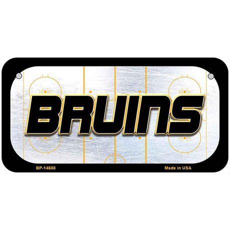 BRUINS Graphic Novelty Metal License Plate LP-14658 6" x 3" Bicycle (BP)