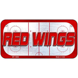 RED WINGS Graphic Novelty Metal License Plate LP-14666 6" x 3" Bicycle (BP)