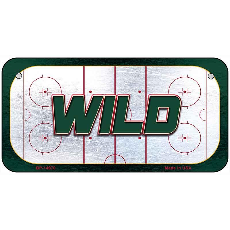 WILD Graphic Novelty Metal License Plate LP-14670 6" x 3" Bicycle (BP)